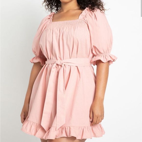 Eloquii Dresses & Skirts - Eloquii Smocked Mini Dress